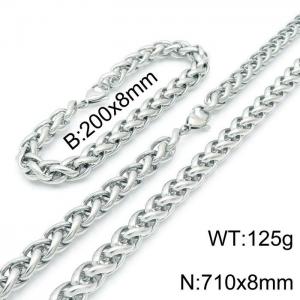 SS Jewelry Set(Most Men) - KS139384-Z