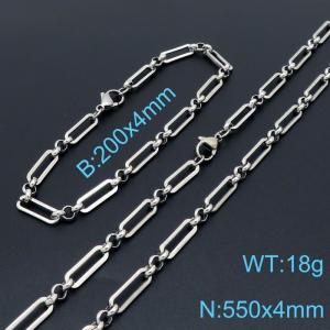 SS Jewelry Set(Most Men) - KS139409-Z