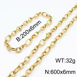 SS Jewelry Set(Most Men) - KS140033-Z