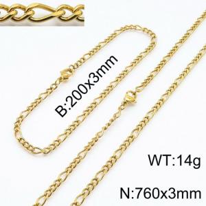 SS Jewelry Set(Most Men) - KS140085-Z