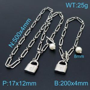 SS Jewelry Set(Most Men) - KS140231-Z