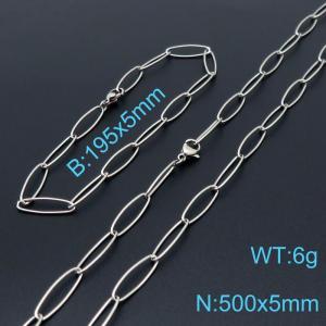 SS Jewelry Set(Most Men) - KS140265-Z