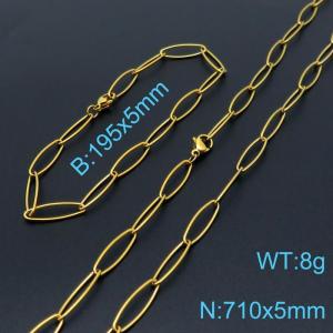 SS Jewelry Set(Most Men) - KS140277-Z