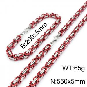 SS Jewelry Set(Most Men) - KS140960-Z