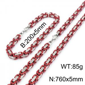 SS Jewelry Set(Most Men) - KS140964-Z