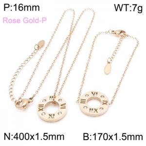 Personalized and popular Roman numeral set with diamond studded hollow letters set - KS141393-KLX