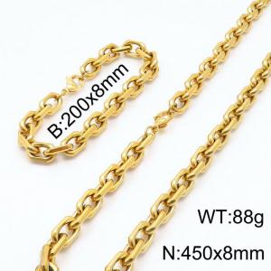SS Jewelry Set(Most Men) - KS141421-Z