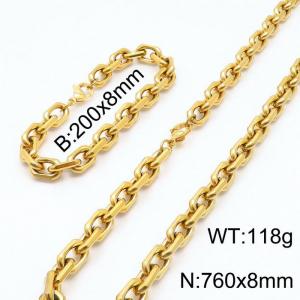 SS Jewelry Set(Most Men) - KS141427-Z
