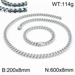 SS Jewelry Set(Most Men) - KS141814-Z