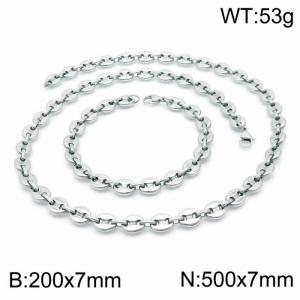 SS Jewelry Set(Most Men) - KS142218-Z