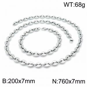 SS Jewelry Set(Most Men) - KS142223-Z