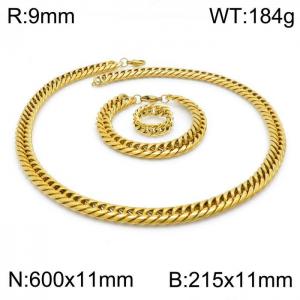 SS Jewelry Set(Most Men) - KS143837-Z