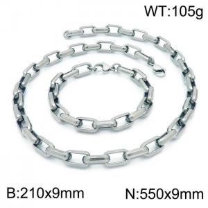 SS Jewelry Set(Most Men) - KS184712-Z