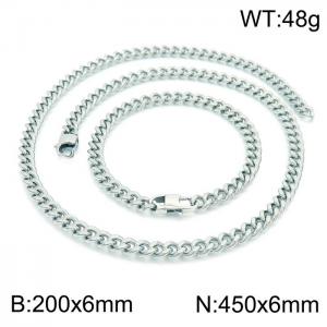 SS Jewelry Set(Most Men) - KS185192-Z