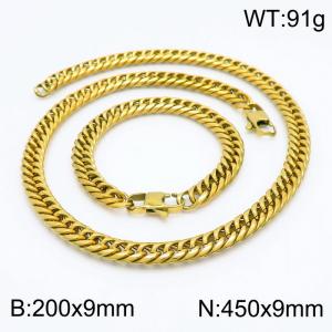 SS Jewelry Set(Most Men) - KS185227-Z