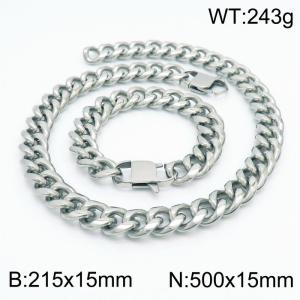 SS Jewelry Set(Most Men) - KS185283-Z