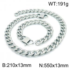 SS Jewelry Set(Most Men) - KS185294-Z
