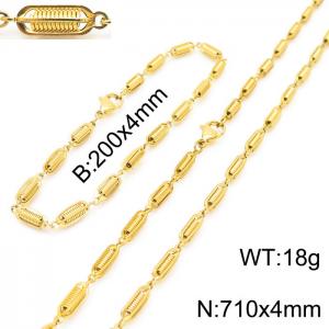 SS Jewelry Set(Most Men) - KS190402-Z