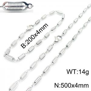 SS Jewelry Set(Most Men) - KS190405-Z
