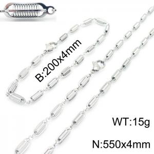 SS Jewelry Set(Most Men) - KS190406-Z