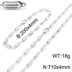 SS Jewelry Set(Most Men) - KS190409-Z