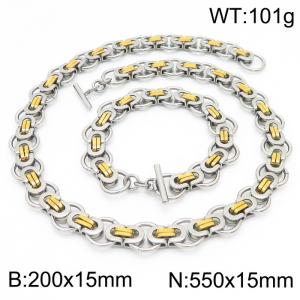 SS Jewelry Set(Most Men) - KS190824-Z