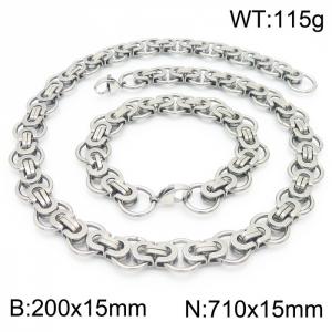 SS Jewelry Set(Most Men) - KS190839-Z