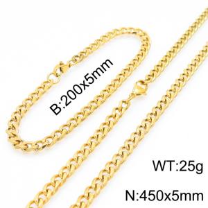 SS Jewelry Set(Most Men) - KS190840-Z