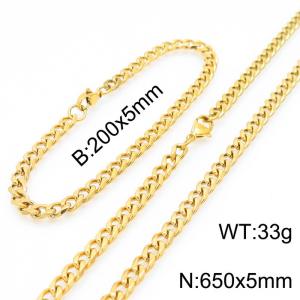 SS Jewelry Set(Most Men) - KS190844-Z