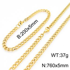 SS Jewelry Set(Most Men) - KS190846-Z