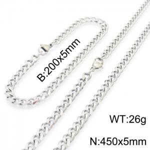 SS Jewelry Set(Most Men) - KS190847-Z