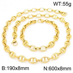 SS Jewelry Set(Most Men) - KS192110-Z