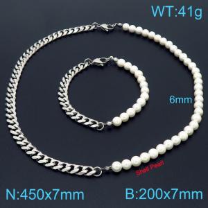 SS Jewelry Set(Most Women) - KS193393-Z
