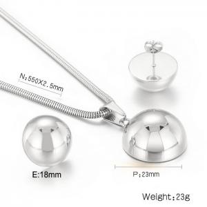 Stainless steel half-round hollow ball suit - KS199449-K