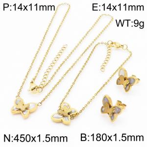 gold Butterfly stainless steel set - KS200632-KFC