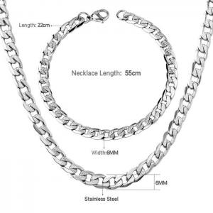 SS Jewelry Set(Most Men) - KS215840-Z