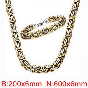 SS Jewelry Set(Most Men) - KS221701-Z