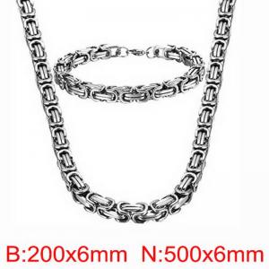 SS Jewelry Set(Most Men) - KS221702-Z
