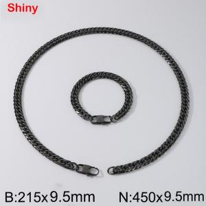 Stainless steel double woven chain set - KS224508-Z