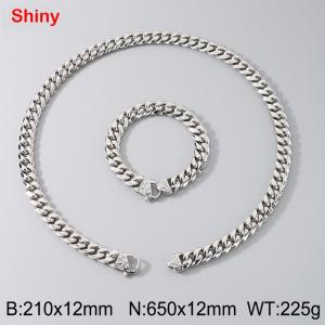 Stainless Steel Round Grinding Encryption Cuba Set - KS224532-Z