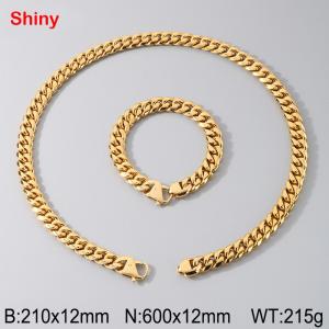 Stainless Steel Round Grinding Encryption Cuba Set - KS224536-Z