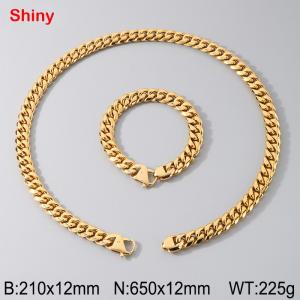 Stainless Steel Round Grinding Encryption Cuba Set - KS224537-Z