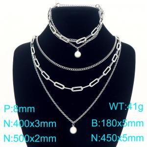 SS Jewelry Set(Most Women) - KS225461-Z