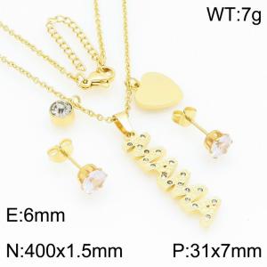 SS Jewelry Set(Most Women) - KS226039-BI