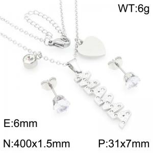 SS Jewelry Set(Most Women) - KS226040-BI