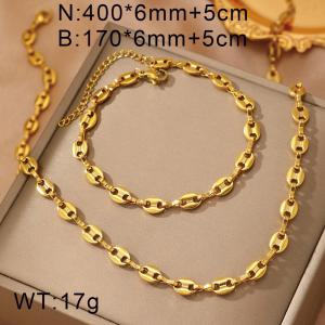 SS Jewelry Set(Most Women) - KS226046-YWYM
