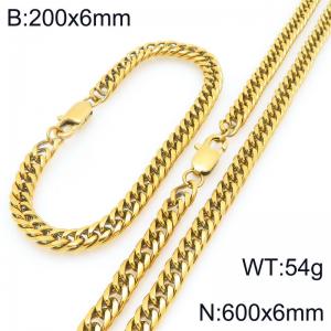 SS Jewelry Set(Most Men) - KS227950-ZZ