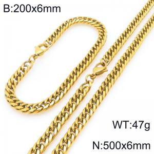 SS Jewelry Set(Most Men) - KS227954-ZZ