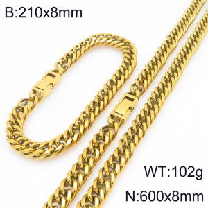 SS Jewelry Set(Most Men) - KS227962-ZZ