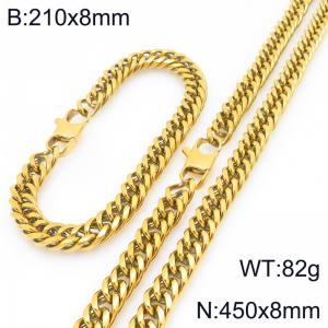 SS Jewelry Set(Most Men) - KS227966-ZZ